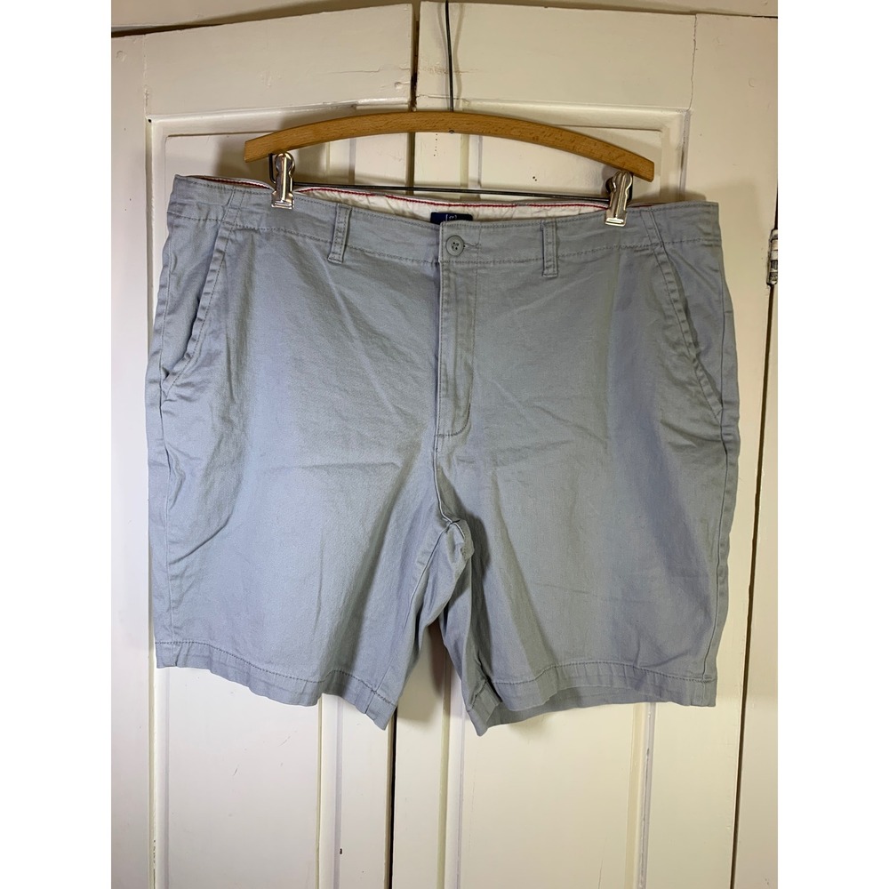 George Mens Size 42 Gray Cotton Stretch Chino Shorts Dadcore Basics Minimal